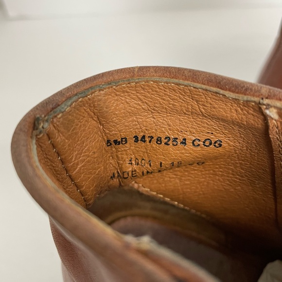 Frye Womens Ankle Boots Brown Size 5.5B Carson Piping Brown Cuban Heel Side Zip - Picture 11 of 11